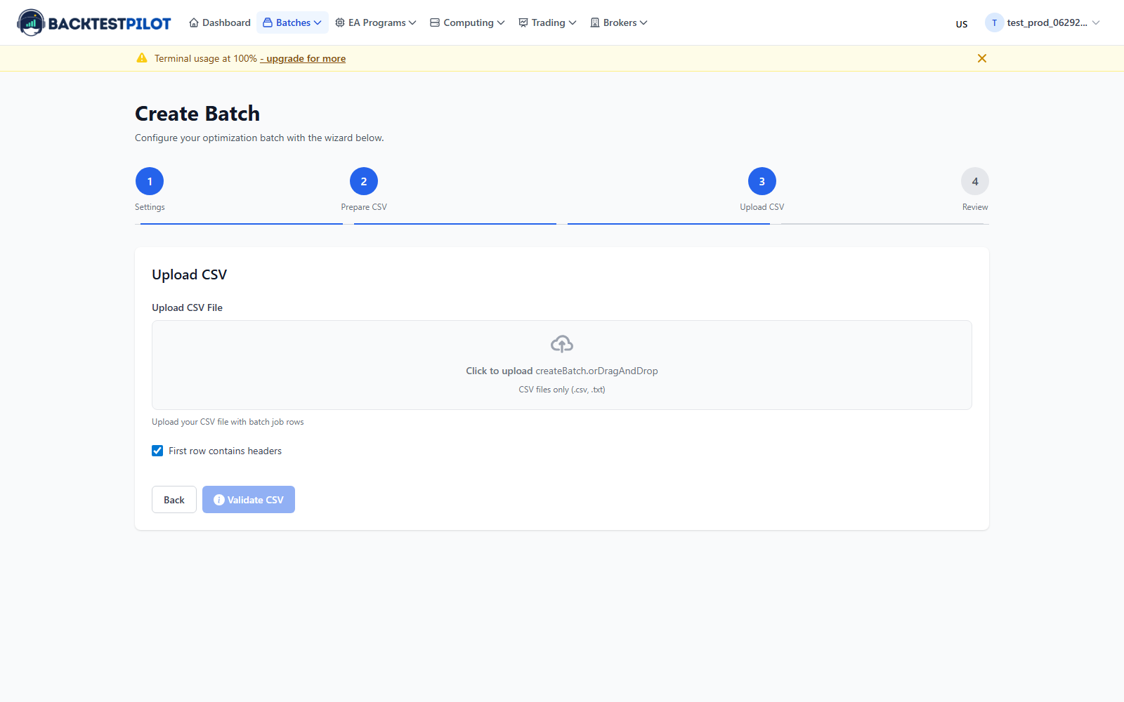 CSV Bulk Import - Upload hundreds of jobs at once