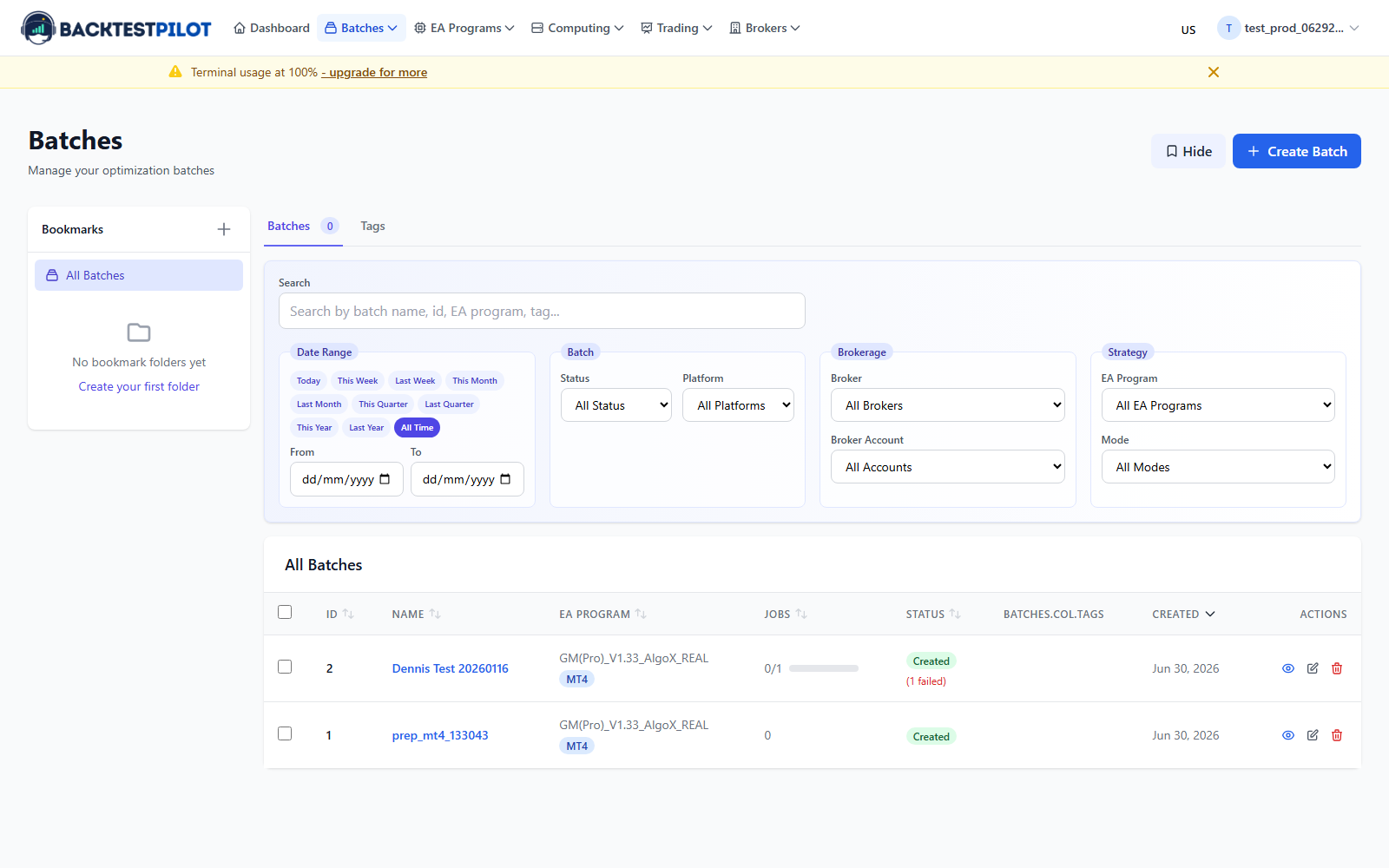 Run 100+ Backtests Without Lifting a Finger